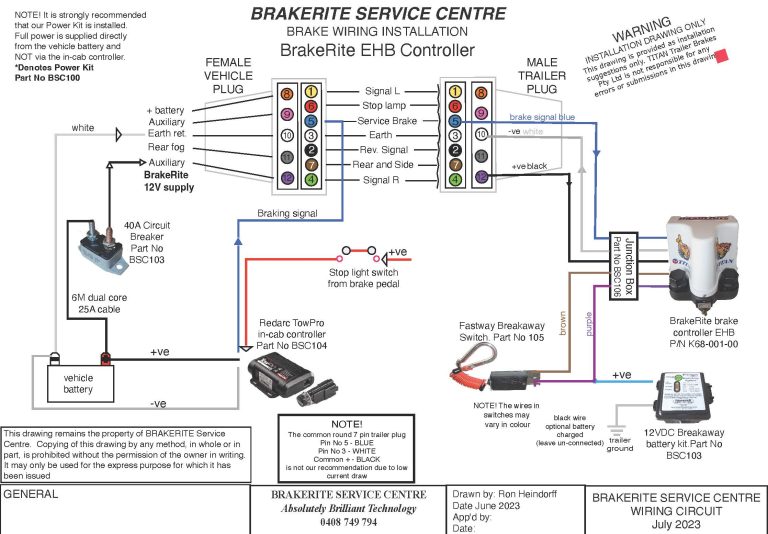 BRAKERITE EHB wiring installation 2024